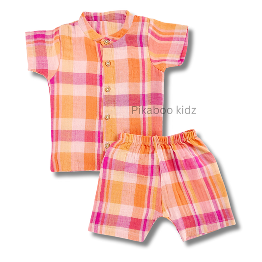 Muslin Sleeve Collar Coords 12-18 M (3)