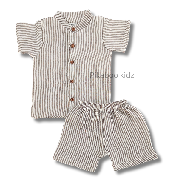 Muslin Sleeve Collar Coords 6-9M (3)