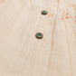 Muslin Button Sleeve Frock Colors – Orange