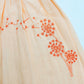 Muslin Button Sleeve Frock Colors – Orange