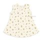 Cotton A-line frock 0-3M - Beige