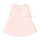 Cotton A-line frock 6-12M - Pink stripes