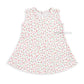 Cotton A-line frock 0-3M - Floral Sprinkles