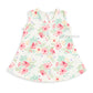 Cotton A-line frock 3-6M - flowers