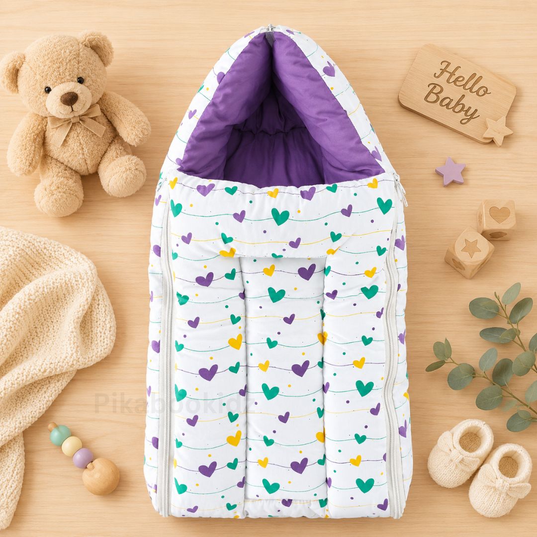 Cotton Carry Bed – Hearts