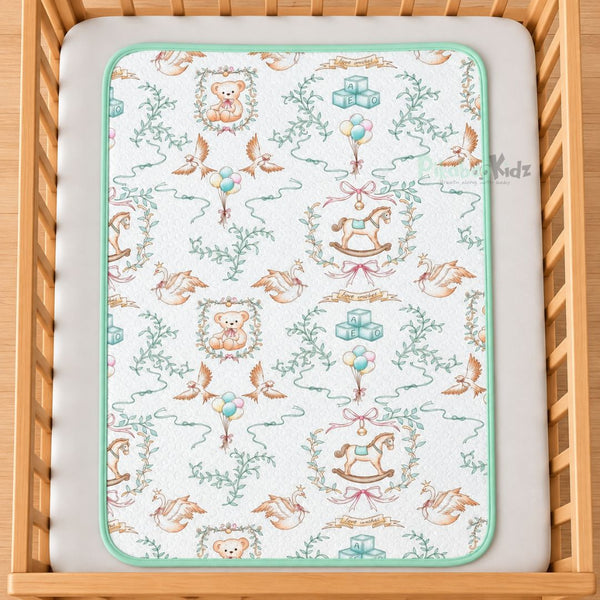 Muslin Cotton Waterproof Baby Dry Sheet - Rocker teddy