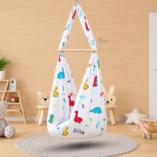 Cotton Cradle cloth – Wild Dino