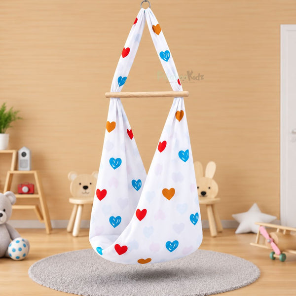 Cotton Cradle cloth –  Hearts