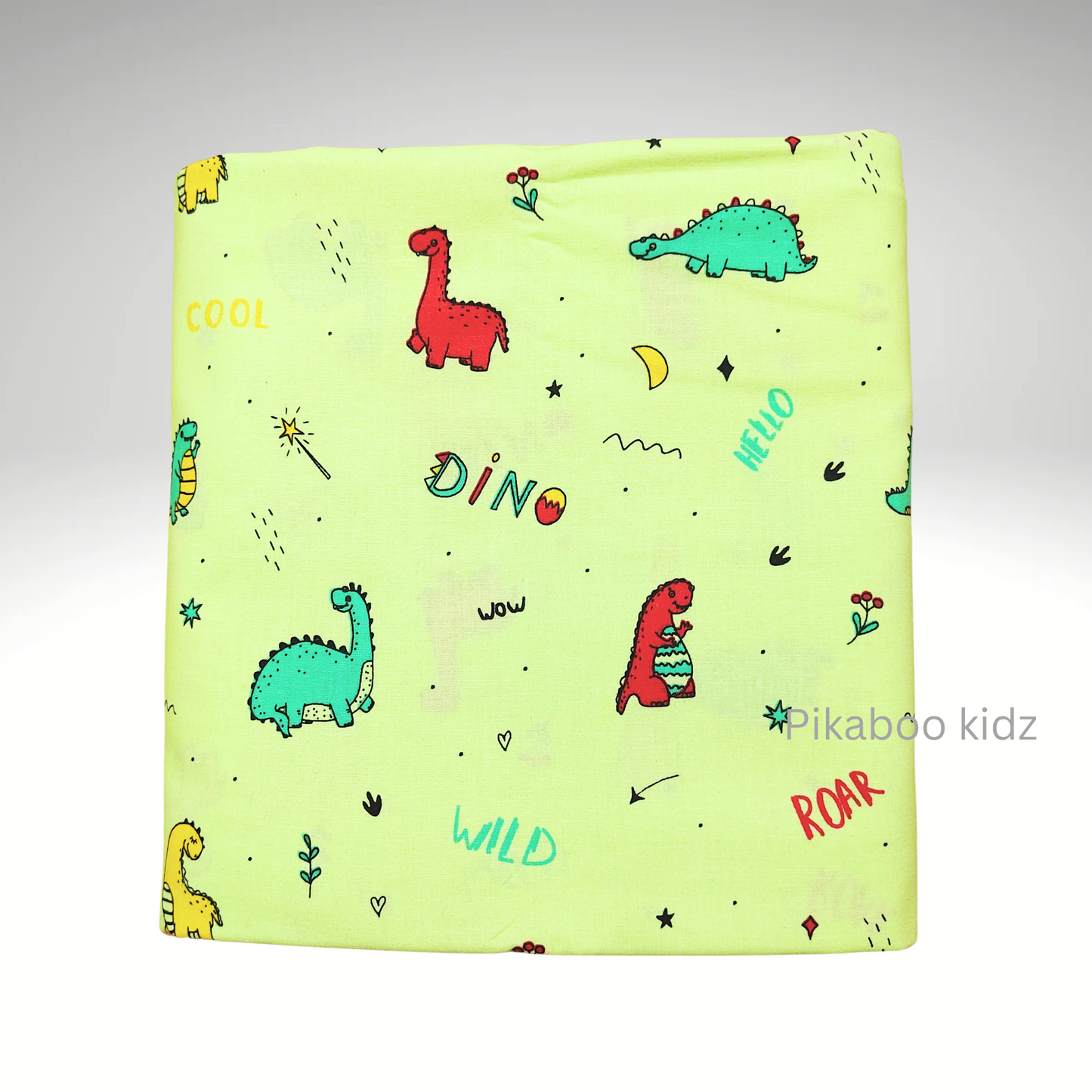 Organic Cradle cloth – Green Dino
