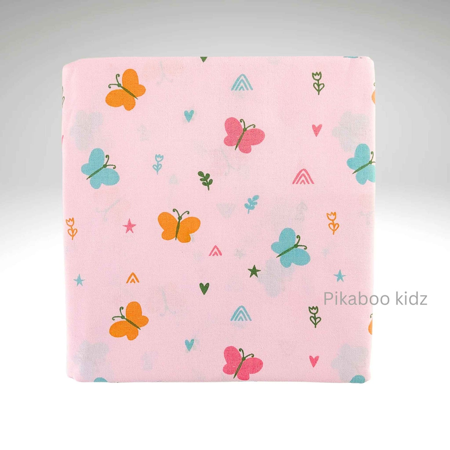 Organic Cradle cloth –  Pink butterflies