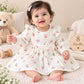 crinkle muslin fullsleeve frock - Cherry