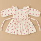 crinkle muslin fullsleeve frock - Cherry