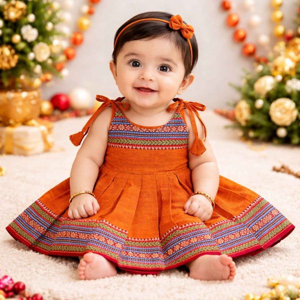 Ethnic frock 3-6M knot type