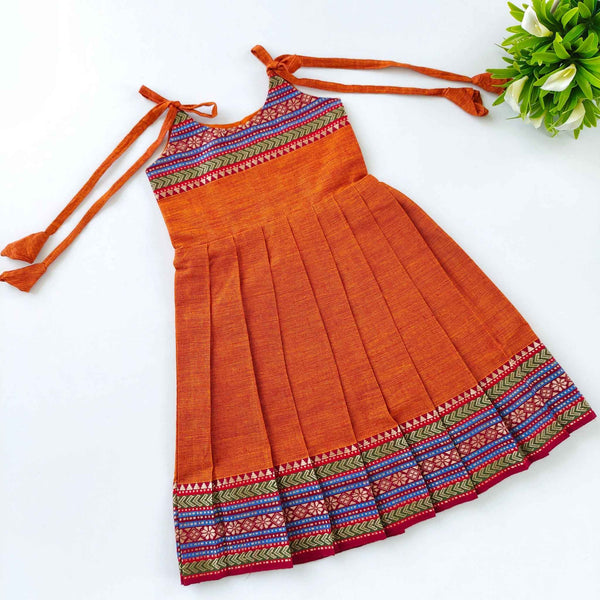 Ethnic frock 3-6M knot type - alt view