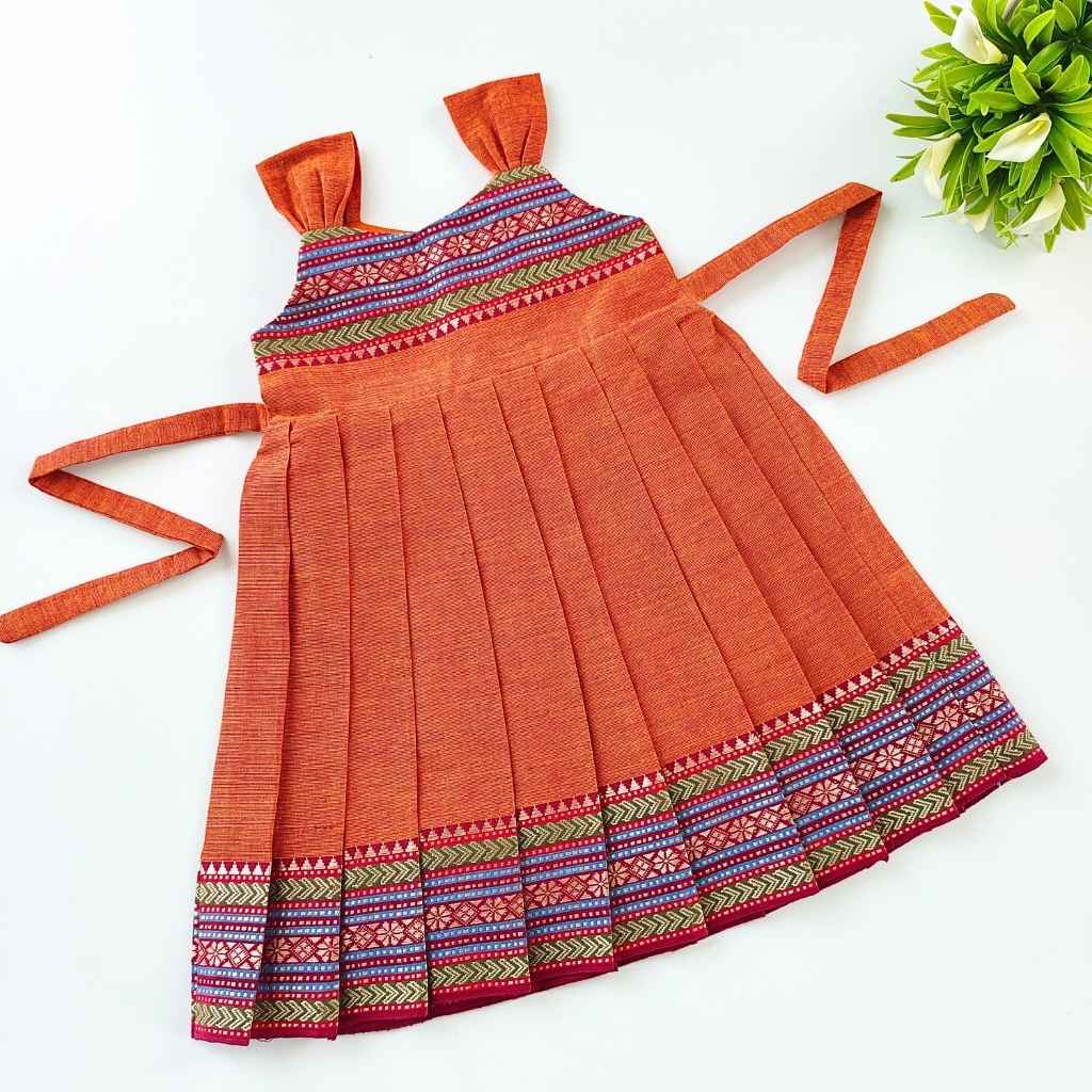 Ethnic frill frock 6-12M