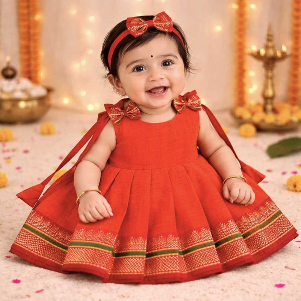 Ethnic frock 0-3M knot type