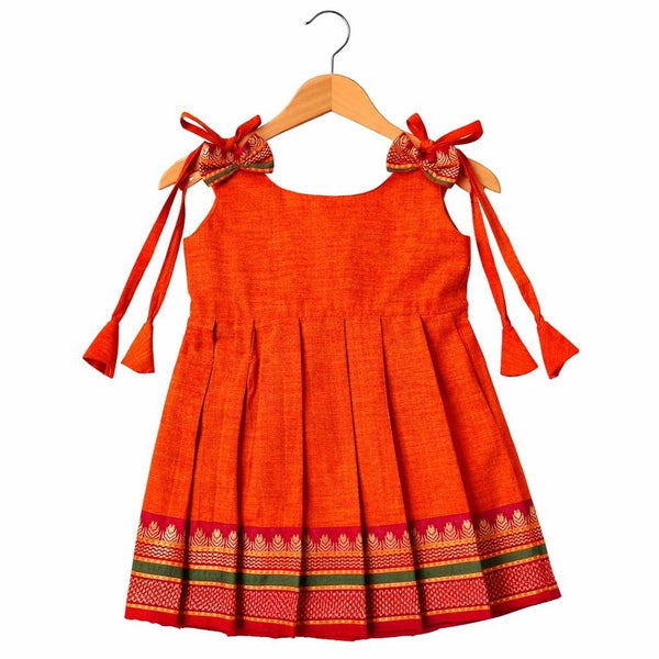 Ethnic frock 0-3M knot type - alt view