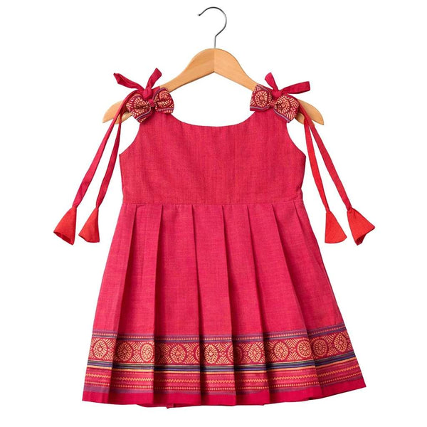 Ethnic frock 0-3M knot type - alt view