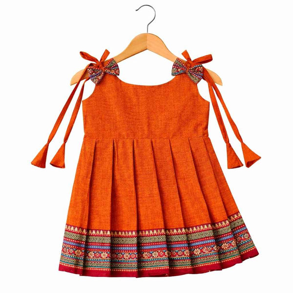 Ethnic frock 0-3M knot type - alt view