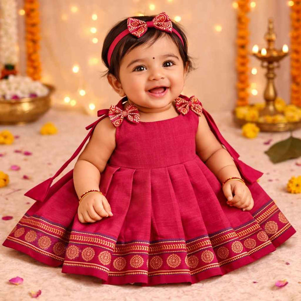 Ethnic frock 0-3M knot type