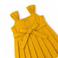 Ethnic Mangalgiri cotton Frock - enlighting Yellow