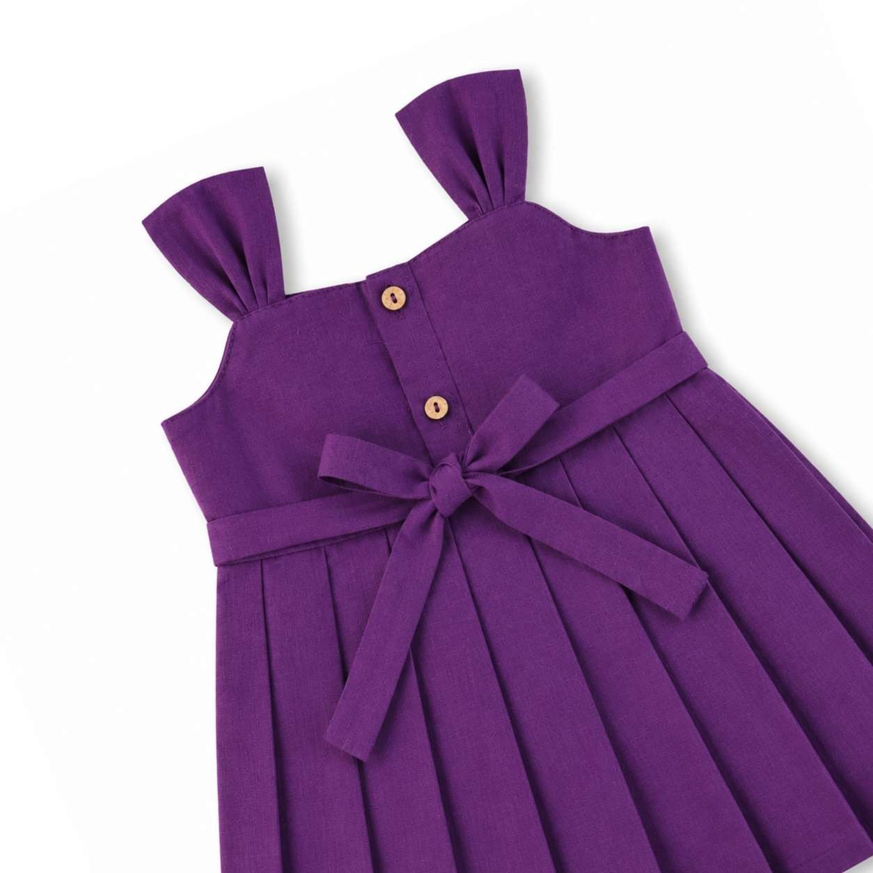 Ethnic Mangalgiri cotton Frock - Royal purple