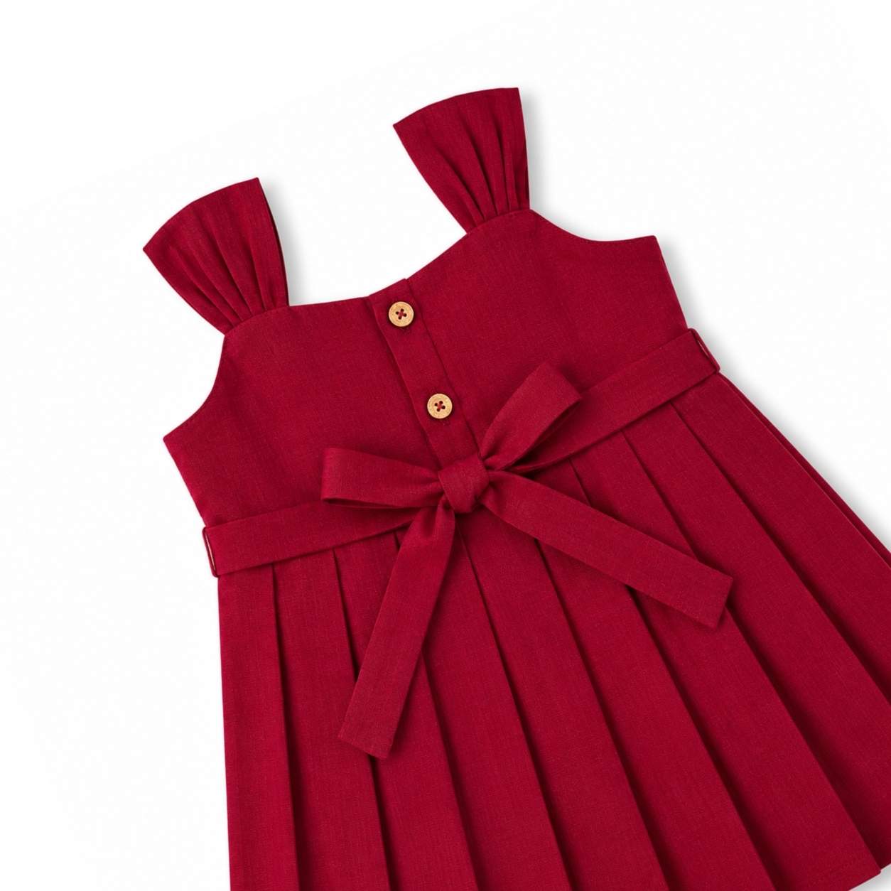 Ethnic Mangalgiri cotton Frock - Maroon