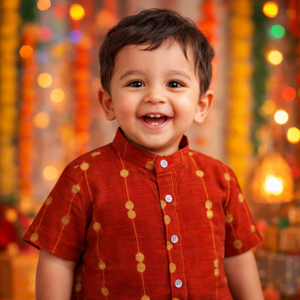 Ethnic Shirts - Royal Red