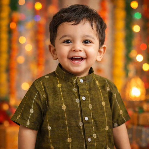 Ethnic Shirts - Olive Green