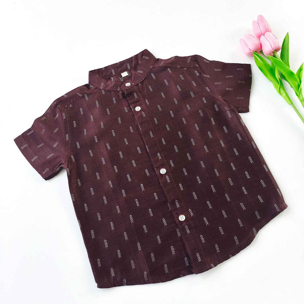 Ethnic Shirts - Wine Maroon - alt view