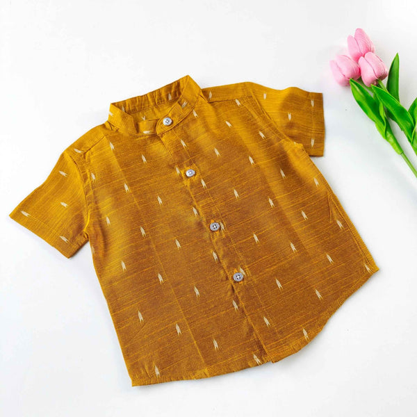 Ethnic Shirts - Mustard Yellow - alt view
