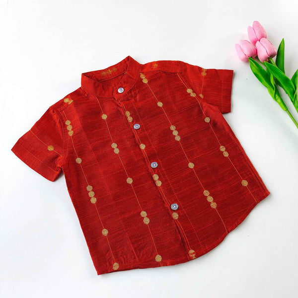 Ethnic Shirts - Royal Red - alt view