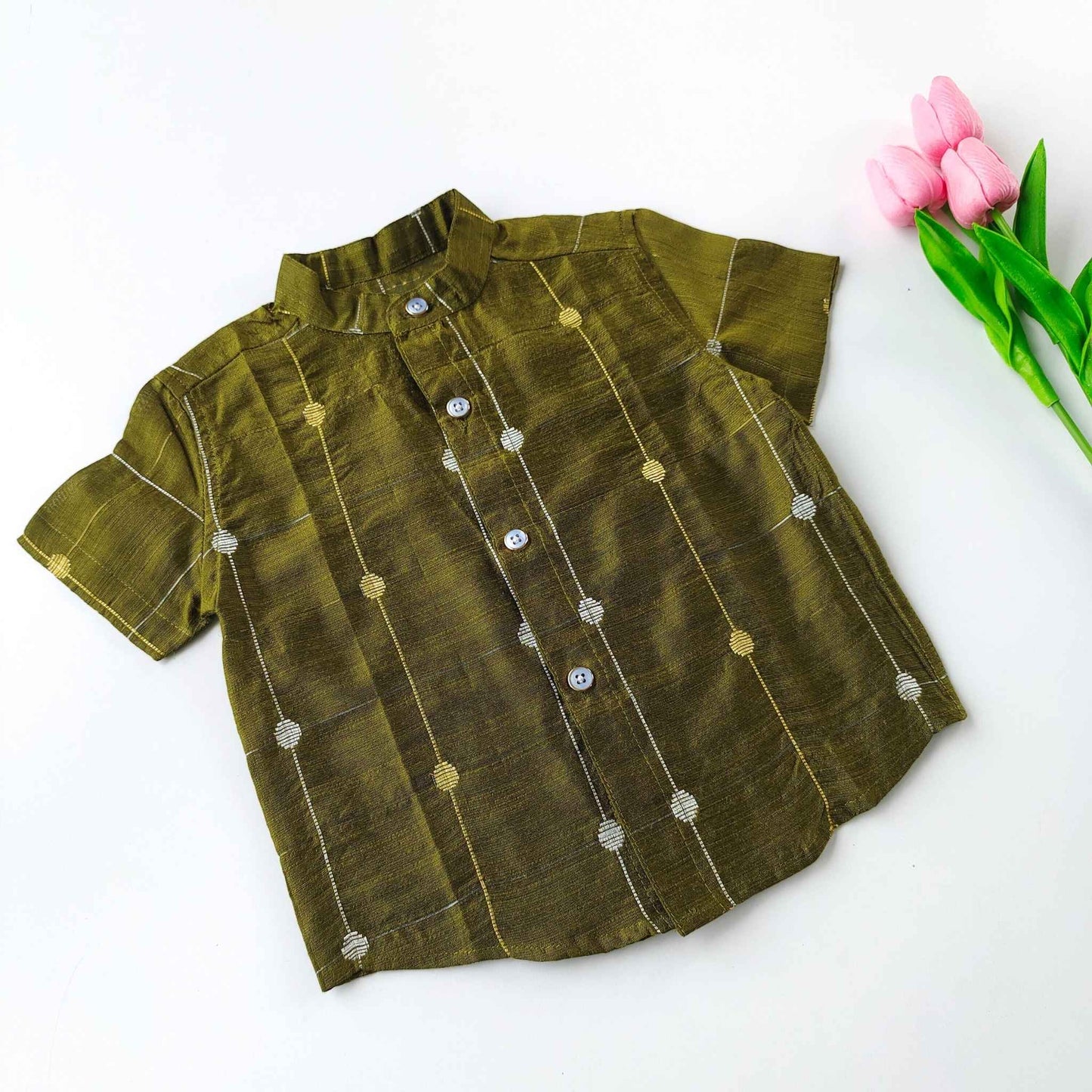 Ethnic Shirts - Olive Green