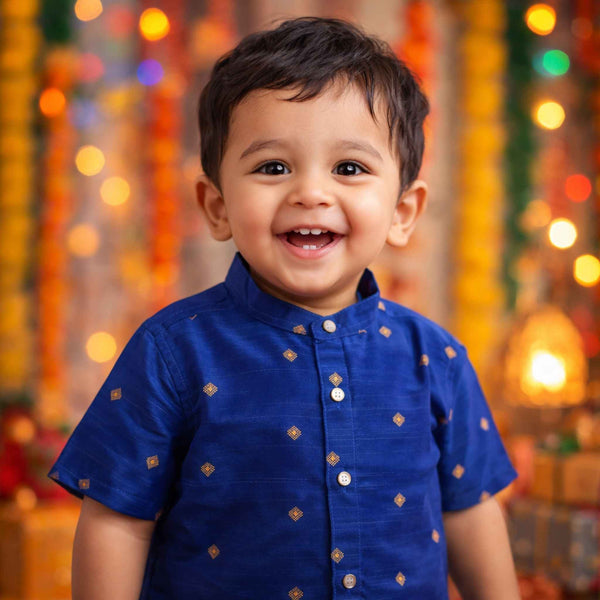 Ethnic Shirts - Royal Blue