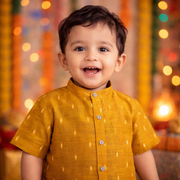 Ethnic Shirts - Mustard Yellow