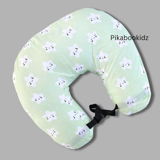 Feeding Pillow – Green stars
