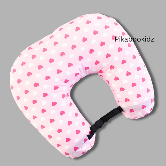 Feeding Pillow – Hearts pink