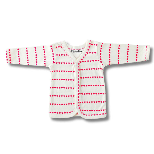Organic cotton Full sleeve Jabla 0-3M - Hearts