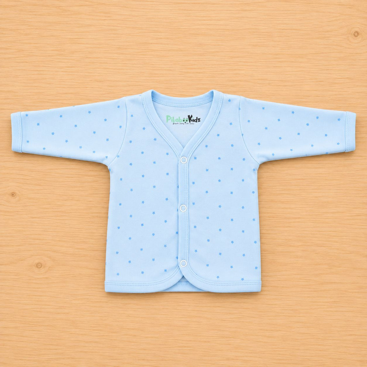 Organic cotton Full sleeve Jabla 0-3M - Blue stars