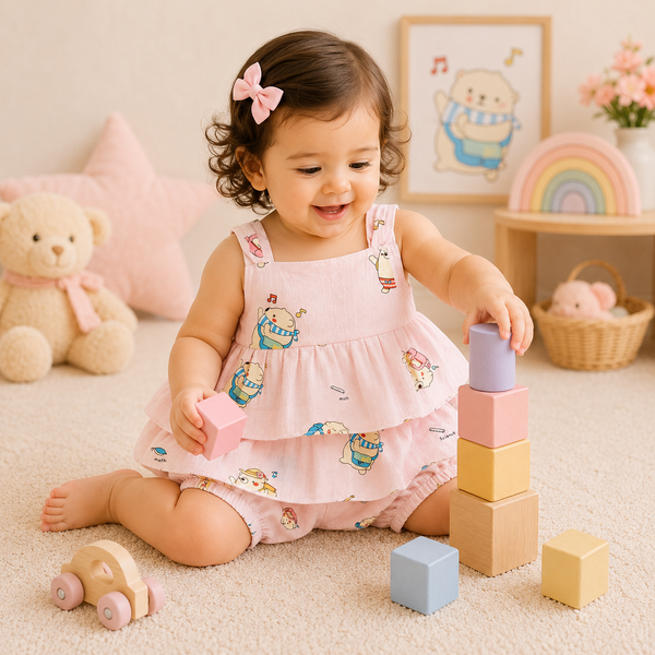 Muslin babygirl coords - Pink