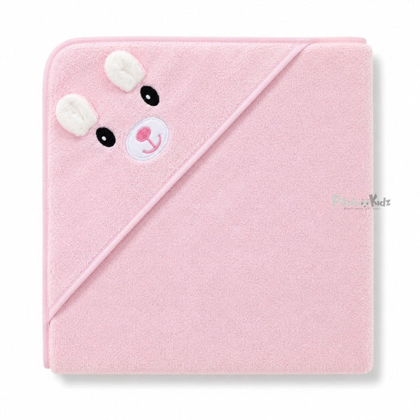 Microfiber Hooded Towel - Pink - alt view