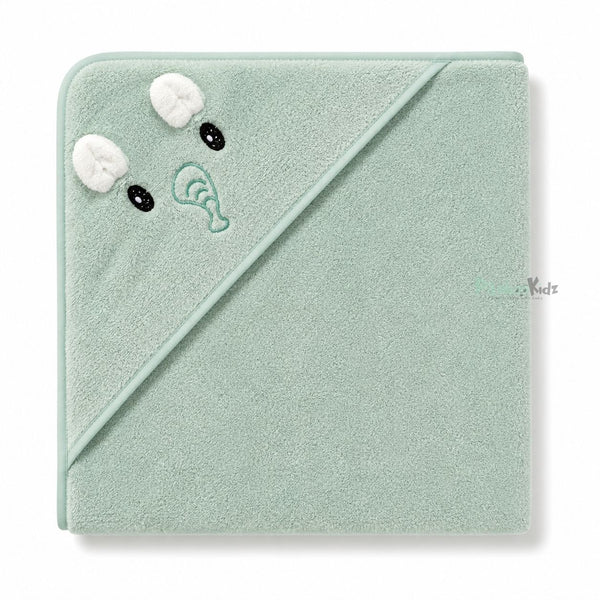 Microfiber Hooded Towel - Green - alt view