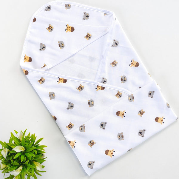 Muslin Hooded Towel – Animals
