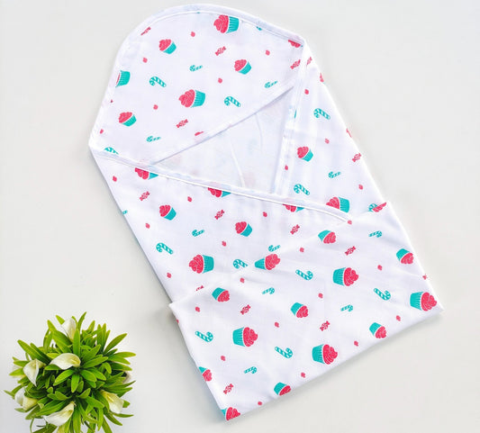Muslin Hooded Towel – Cupcakes