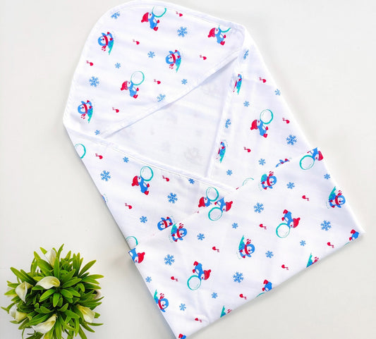 Muslin Hooded Towel – Penguins