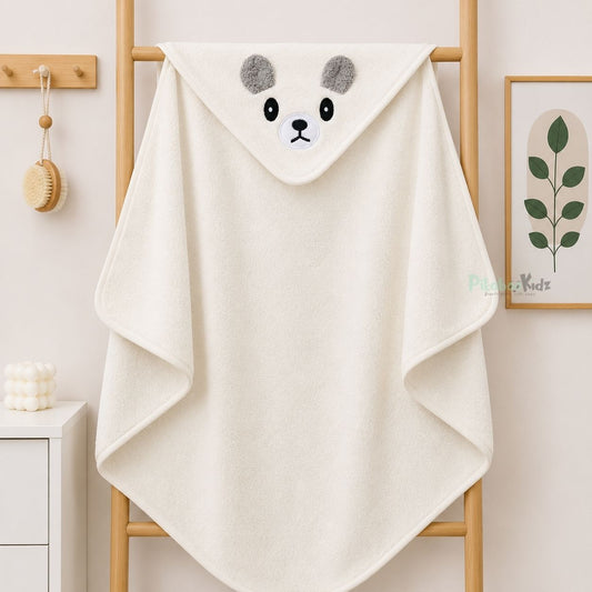 Microfiber Hooded Towel - White