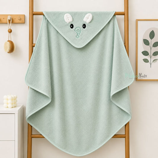 Microfiber Hooded Towel - Green