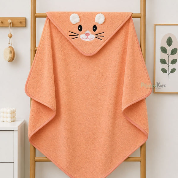 Microfiber Hooded Towel - Orange