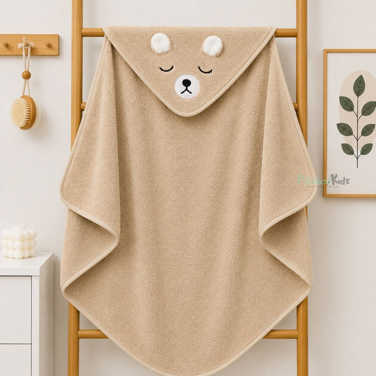 Microfiber Hooded Towel - Cream