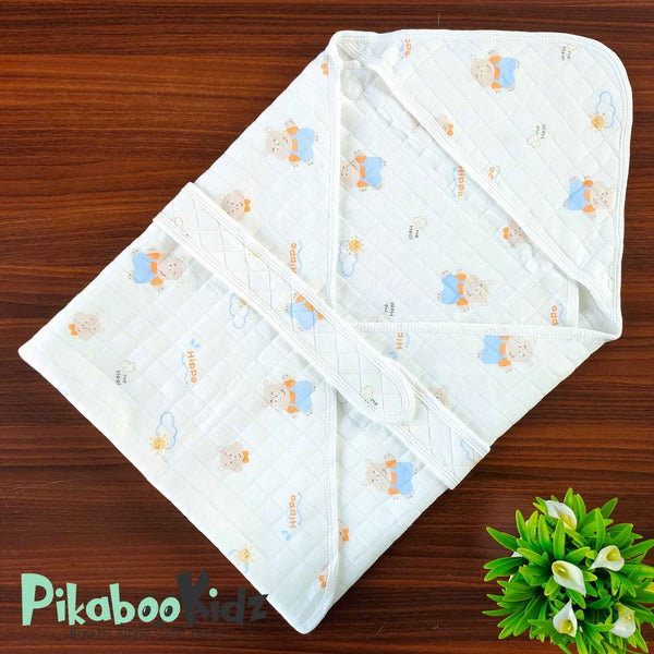 Muslin Hooded Wrapper / Blanket – Hippo